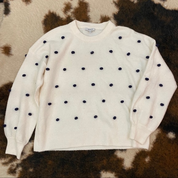 Madewell Sweaters - Madewell Brockton Bobble Sweater Coziest Yarn M